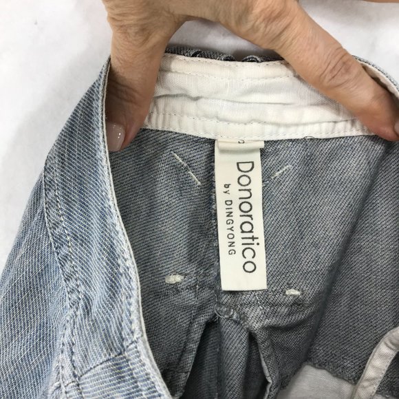 Donoratico by Ding Yong Jeans Womens Small 27 Straight Leg Light Wash RARE - Picture 11 of 15